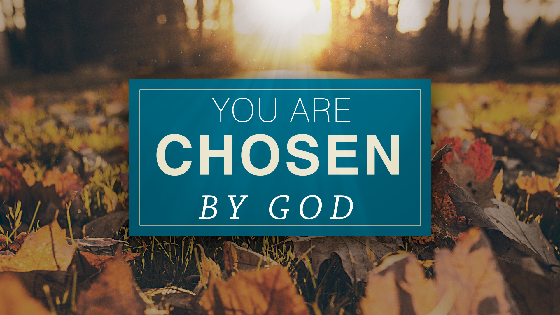 You are Chosen by God- Eloy Peña